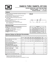 Datasheet 1N4001G manufacturer GOOD-ARK