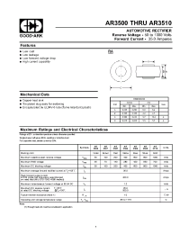 Datasheet AR3500 производства GOOD-ARK