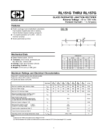 Datasheet RL156G manufacturer GOOD-ARK