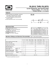 Datasheet RL207G manufacturer GOOD-ARK