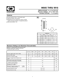 Datasheet W08 manufacturer GOOD-ARK