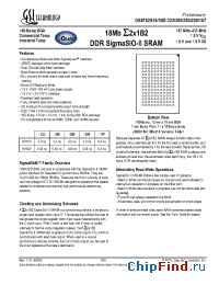 Datasheet GS8182S18D-167 производства GSI