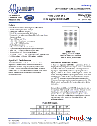 Datasheet GS8662S08 производства GSI