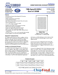 Datasheet GS8662T08 производства GSI