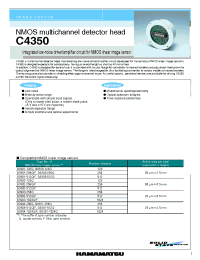 Datasheet C4350 производства Hamamatsu