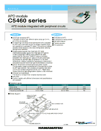 Datasheet C5460-01 производства Hamamatsu