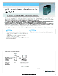 Datasheet C7557 производства Hamamatsu
