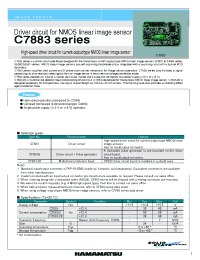 Datasheet C7883-20 производства Hamamatsu
