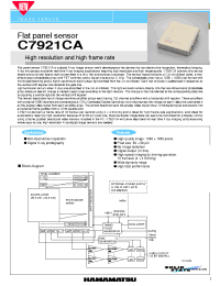 Datasheet C7921CA производства Hamamatsu