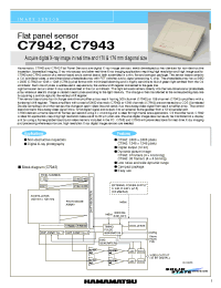 Datasheet C7943 производства Hamamatsu