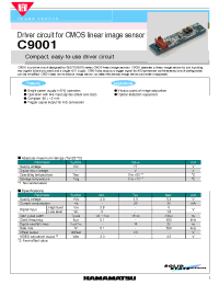 Datasheet C9001 производства Hamamatsu