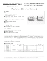 Datasheet G7230 производства Hamamatsu