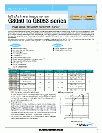 Datasheet G8052 производства Hamamatsu
