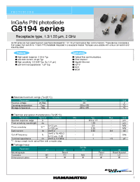 Datasheet G8194-23 производства Hamamatsu