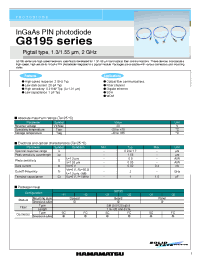 Datasheet G8195 производства Hamamatsu