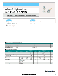 Datasheet G8198-01 производства Hamamatsu