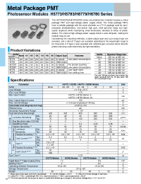 Datasheet H5773-01 manufacturer Hamamatsu