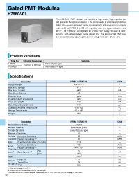 Datasheet H7680-01 manufacturer Hamamatsu