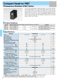Datasheet H7827-002 manufacturer Hamamatsu