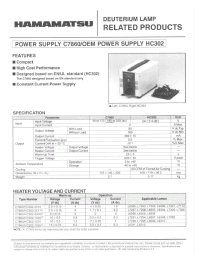 Datasheet HC302-1035 производства Hamamatsu
