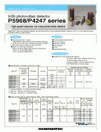 Datasheet P4247-16 manufacturer Hamamatsu