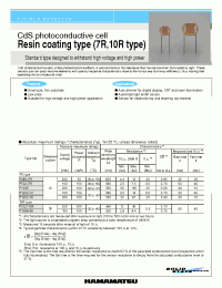Datasheet P722-10R manufacturer Hamamatsu