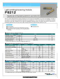Datasheet P8212 производства Hamamatsu