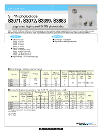 Datasheet S3072 производства Hamamatsu