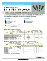 Datasheet S4114-46q производства Hamamatsu