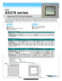 Datasheet S5378-03 производства Hamamatsu