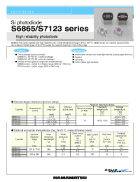 Datasheet S6865-02 производства Hamamatsu