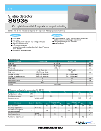 Datasheet S6935 производства Hamamatsu