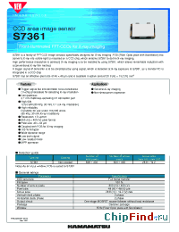 Datasheet S77362-01 производства Hamamatsu