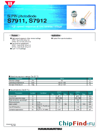 Datasheet S7912 производства Hamamatsu