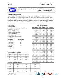 Datasheet HMD2M32M4EAG-6 производства Hanbit