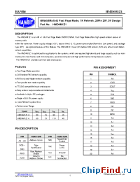 Datasheet HMD4M1Z1-6 производства Hanbit