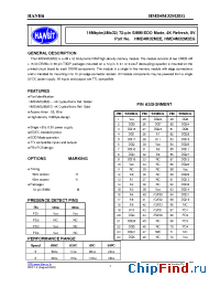 Datasheet HMD4M32M2EG-5 производства Hanbit