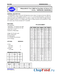 Datasheet HMD4M32M2G-6 производства Hanbit