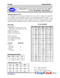 Datasheet HMD4M32M8AG-5 производства Hanbit