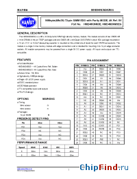 Datasheet HMD4M36M3EG-6 производства Hanbit