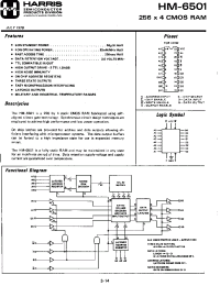 Datasheet HM-6501B-2 производства Harris