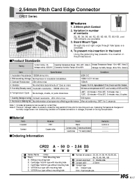 Datasheet CR22-34D-2.54DSA manufacturer Hirose