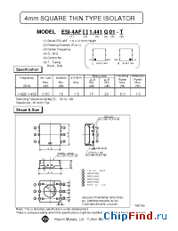 Datasheet ESI-4AFL1.444G01-T производства Hitachi Metals