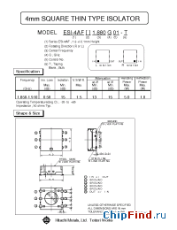 Datasheet ESI-4AFR1.880G01 производства Hitachi Metals