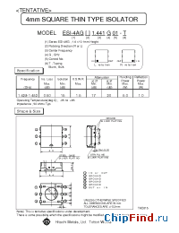 Datasheet ESI-4AGL1.441G01 производства Hitachi Metals