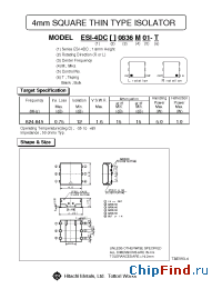 Datasheet ESI-4DCL0.836M01-T производства Hitachi Metals