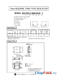 Datasheet ESI-7SGL0.836M02-T производства Hitachi Metals