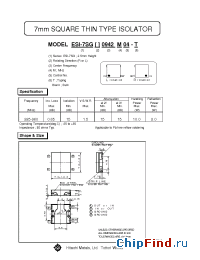 Datasheet ESI-7SGL0.942M04 производства Hitachi Metals
