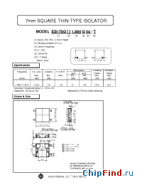 Datasheet ESI-7SGL1.880G04 производства Hitachi Metals