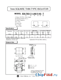 Datasheet ESI-7SGR1.842G02 производства Hitachi Metals